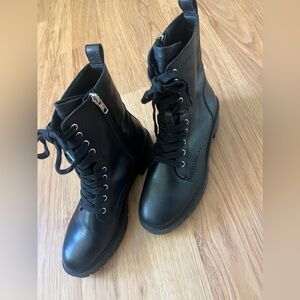 Never worn Steve Madden combat boots